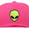 imageDALIX Alien Embroidered UFO Dad Hat Cotton Baseball Cap Adjustable MensHot Pink