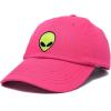 imageDALIX Alien Embroidered UFO Dad Hat Cotton Baseball Cap Adjustable MensHot Pink