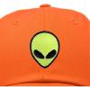 imageDALIX Alien Embroidered UFO Dad Hat Cotton Baseball Cap Adjustable MensOrange