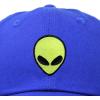 imageDALIX Alien Embroidered UFO Dad Hat Cotton Baseball Cap Adjustable MensRoyal Blue
