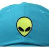 imageDALIX Alien Embroidered UFO Dad Hat Cotton Baseball Cap Adjustable MensTeal
