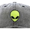imageDALIX Alien Embroidered UFO Dad Hat Cotton Baseball Cap Adjustable MensWashed Black