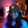 imageDALIX Alien Embroidered UFO Dad Hat Cotton Baseball Cap Adjustable MensWashed Red