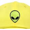 imageDALIX Alien Embroidered UFO Dad Hat Cotton Baseball Cap Adjustable MensYellow