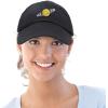 imageDALIX Embroidered Saturn Baseball Cap Cotton Dad Hat MenBlack