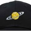 imageDALIX Embroidered Saturn Baseball Cap Cotton Dad Hat MenBlack