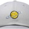 imageDALIX Embroidered Saturn Baseball Cap Cotton Dad Hat MenGray