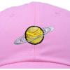 imageDALIX Embroidered Saturn Baseball Cap Cotton Dad Hat MenLight Pink
