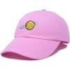 imageDALIX Embroidered Saturn Baseball Cap Cotton Dad Hat MenLight Pink