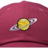 imageDALIX Embroidered Saturn Baseball Cap Cotton Dad Hat MenMaroon