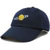 imageDALIX Embroidered Saturn Baseball Cap Cotton Dad Hat MenNavy Blue