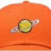 imageDALIX Embroidered Saturn Baseball Cap Cotton Dad Hat MenOrange