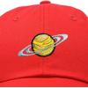 imageDALIX Embroidered Saturn Baseball Cap Cotton Dad Hat MenRed