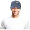 imageDALIX Embroidered Saturn Baseball Cap Cotton Dad Hat MenWashed Navy Blue