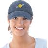 imageDALIX Embroidered Saturn Baseball Cap Cotton Dad Hat MenWashed Navy Blue