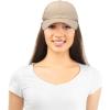 imageDALIX Plain Dad Hats 2 PackKhaki