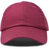 imageDALIX Plain Dad Hats 2 PackMaroon