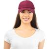 imageDALIX Plain Dad Hats 2 PackMaroon