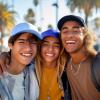 imageDALIX Smiley Face 3 Pack Dad Cap Embroidered Cotton Adjustable Baseball Hat Adult Men WomenColor 10