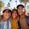 imageDALIX Smiley Face 3 Pack Dad Cap Embroidered Cotton Adjustable Baseball Hat Adult Men WomenColor 11