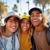 imageDALIX Smiley Face 3 Pack Dad Cap Embroidered Cotton Adjustable Baseball Hat Adult Men WomenColor 12