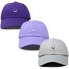 imageDALIX Smiley Face 3 Pack Dad Cap Embroidered Cotton Adjustable Baseball Hat Adult Men WomenColor 14
