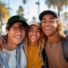 imageDALIX Smiley Face 3 Pack Dad Cap Embroidered Cotton Adjustable Baseball Hat Adult Men WomenColor 2