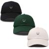 imageDALIX Smiley Face 3 Pack Dad Cap Embroidered Cotton Adjustable Baseball Hat Adult Men WomenColor 2