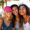 imageDALIX Smiley Face 3 Pack Dad Cap Embroidered Cotton Adjustable Baseball Hat Adult Men WomenColor 3