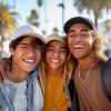 imageDALIX Smiley Face 3 Pack Dad Cap Embroidered Cotton Adjustable Baseball Hat Adult Men WomenColor 4