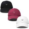 imageDALIX Smiley Face 3 Pack Dad Cap Embroidered Cotton Adjustable Baseball Hat Adult Men WomenColor 5