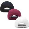 imageDALIX Smiley Face 3 Pack Dad Cap Embroidered Cotton Adjustable Baseball Hat Adult Men WomenColor 5