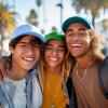 imageDALIX Smiley Face 3 Pack Dad Cap Embroidered Cotton Adjustable Baseball Hat Adult Men WomenColor 9