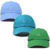 imageDALIX Smiley Face 3 Pack Dad Cap Embroidered Cotton Adjustable Baseball Hat Adult Men WomenColor 9