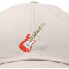 imageElectric Guitar Ball Cap Embroidered HatBeige