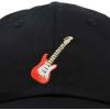 imageElectric Guitar Ball Cap Embroidered HatBlack