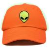 imageDALIX Alien Embroidered UFO Dad Hat Cotton Baseball Cap Adjustable MensOrange