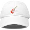 imageElectric Guitar Ball Cap Embroidered HatWhite
