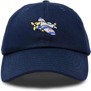 imageDALIX Airplane Kids Hat Baseball Cap Aviation Girls BoysNavy Blue