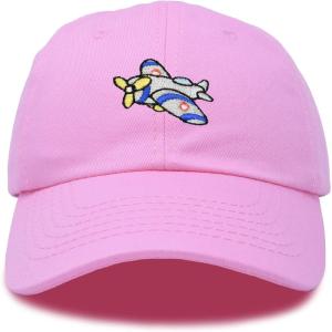 imageDALIX Airplane Kids Hat Baseball Cap Aviation Girls BoysPink