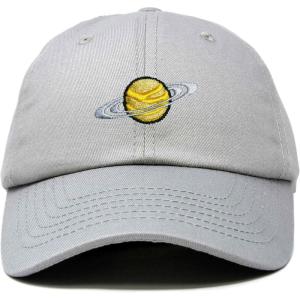 imageDALIX Embroidered Saturn Baseball Cap Cotton Dad Hat MenGray