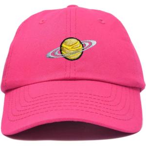 imageDALIX Embroidered Saturn Baseball Cap Cotton Dad Hat MenHot Pink
