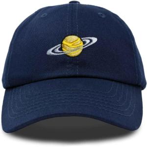 imageDALIX Embroidered Saturn Baseball Cap Cotton Dad Hat MenNavy Blue