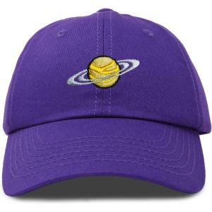 imageDALIX Embroidered Saturn Baseball Cap Cotton Dad Hat MenPurple