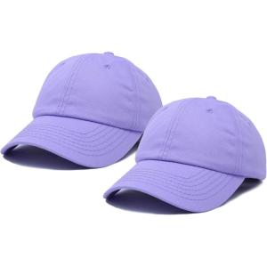 imageDALIX Plain Dad Hats 2 PackLavender