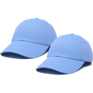 imageDALIX Plain Dad Hats 2 PackLight Blue