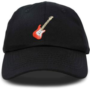 imageElectric Guitar Ball Cap Embroidered HatBlack