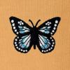 imageDALIX Butterfly Embroidery Relaxed Crewneck Sweatshirt Soft Fleece Fit Lounge WomensPeanut
