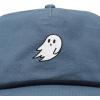 imageDALIX Ghost 5 Panel Snapback Cotton Baseball Cap Adjustable Hat MensSlate Blue