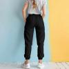 imageDALIX Ghost Embroidered Fleece Jogger Cuff Sweatpant Sweats Soft Warm Cute WomensBlack